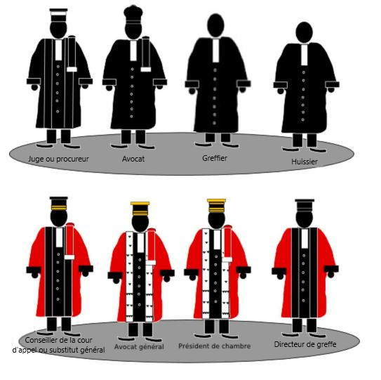 Les costumes judiciaires et les costumes d